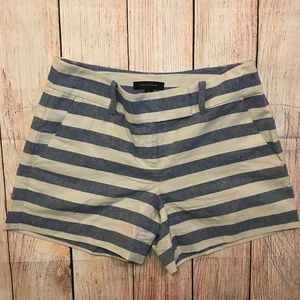 Ann Taylor Striped Extended Tab Pocket Shorts